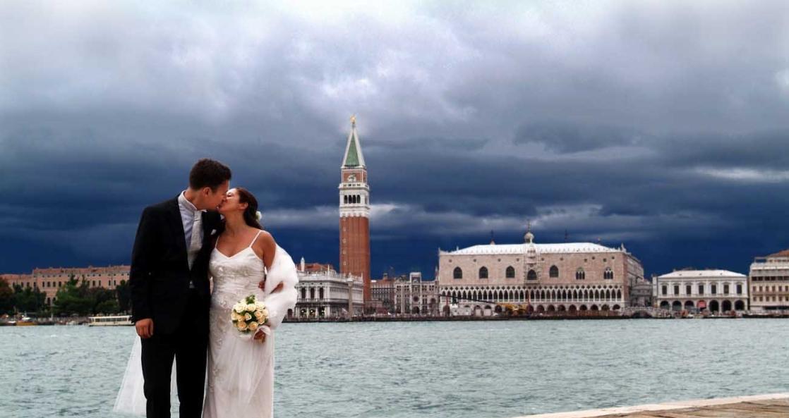 Symbolische Hochzeit in Venedig oder Erneuung des Eheversprechens 